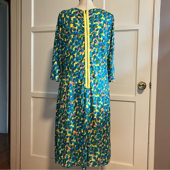 Boden•60’s Retro Pattern Dress•Sz 14 - Picture 4 of 8
